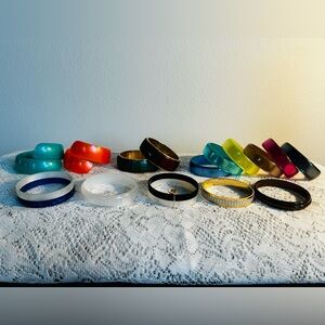 Vintage Bangle Bracelets Unmarked Lot of 15